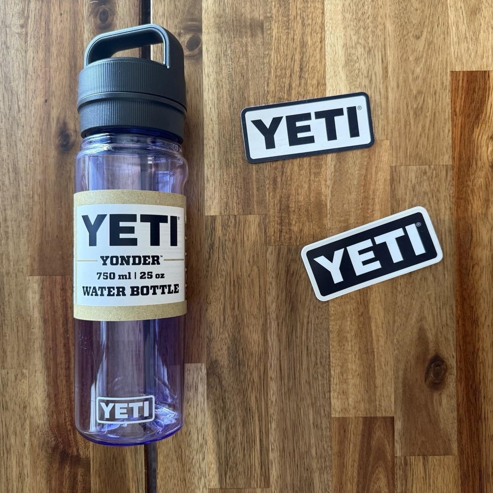 Yeti 750 mL | 25 oz Yonder Water Bottle Cosmic Lilac 3648 NEW Authentic Stickers
